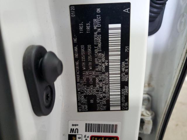 2020 TOYOTA HIGHLANDER 5TDDZRBH6LS008586