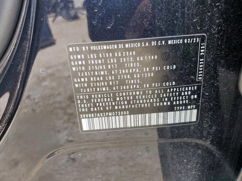 2023 VOLKSWAGEN TIGUAN S - 3VVRB7AX2PM073000