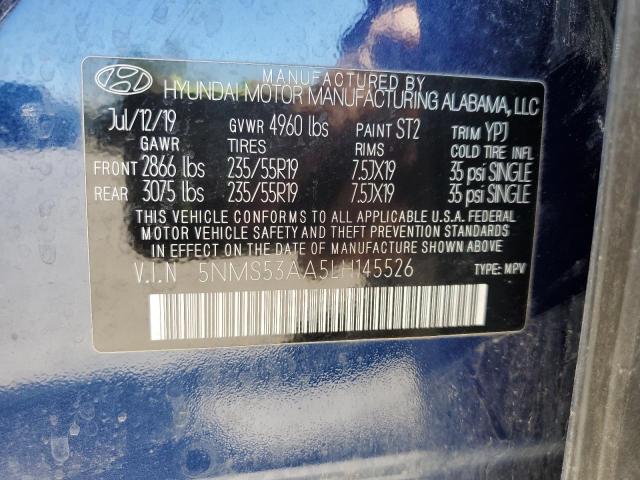 2020 HYUNDAI SANTA FE L - 5NMS53AA5LH145526