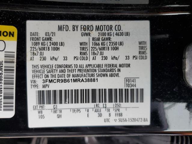 2021 FORD BRONCO SPO #3312320772