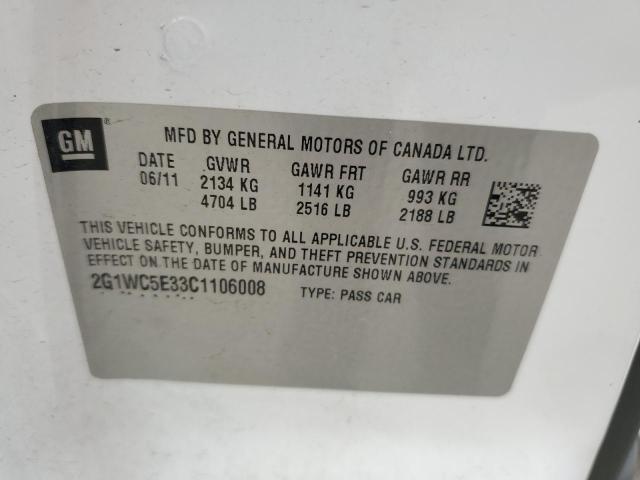 2012 CHEVROLET IMPALA LTZ - 2G1WC5E33C1106008