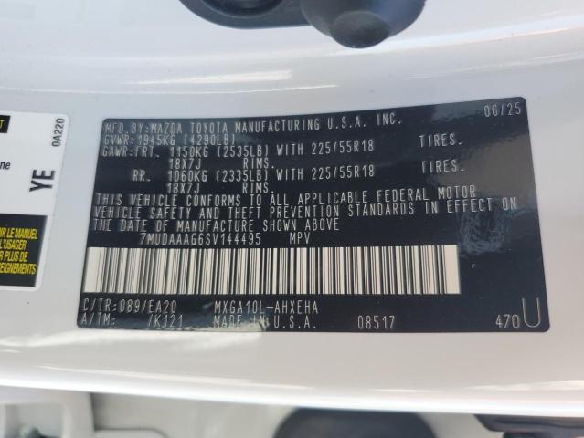 2025 TOYOTA COROLLA CR 7MUDAAAG6SV144495