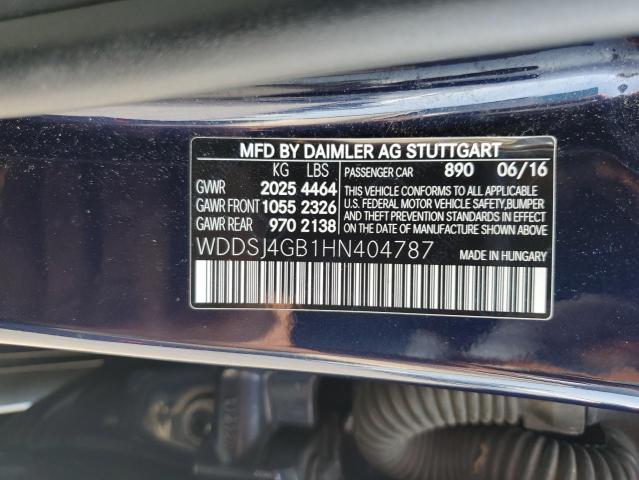 2017 MERCEDES-BENZ CLA 250 4M - WDDSJ4GB1HN404787