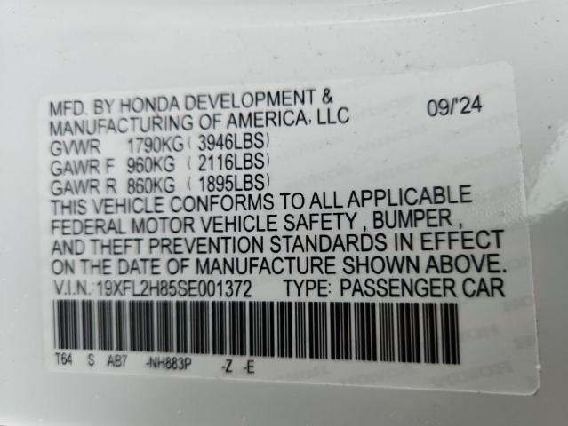 2025 HONDA CIVIC SPORT 19XFL2H85SE001372