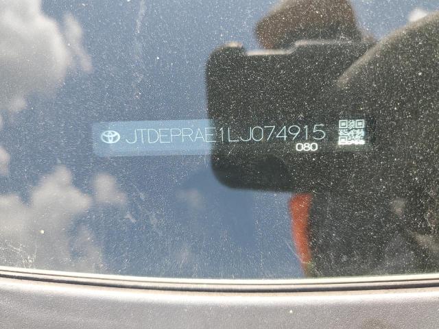 2020 TOYOTA COROLLA LE JTDEPRAE1LJ074915