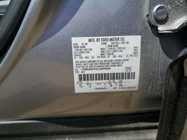 2020 FORD EXPLORER X 1FMSK8DH5LGB50842