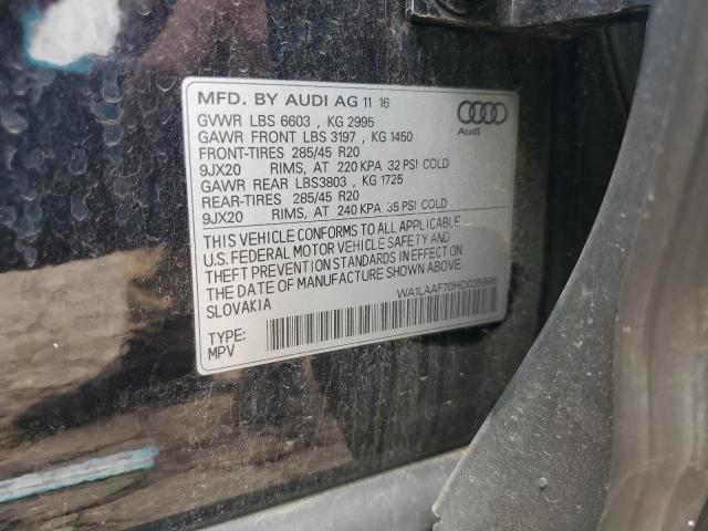 2017 AUDI Q7 PREMIUM WA1LAAF70HD035995