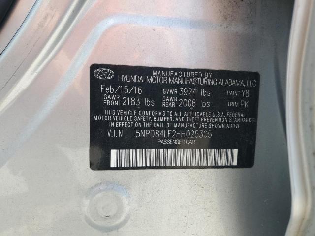 2017 HYUNDAI ELANTRA SE - 5NPD84LF2HH025305