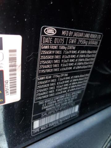 2015 LAND ROVER RANGE ROVER SPORT HSE SALWR2VF4FA517743