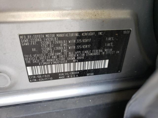 2021 TOYOTA RAV4 LE - 4T3M6RFV1MU014059