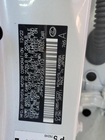 2023 LEXUS UX 250H PREMIUM JTHP9JBH0P2067112