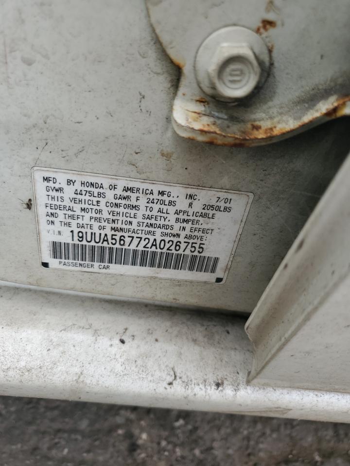 Lot #3303665932 2002 ACURA 3.2TL