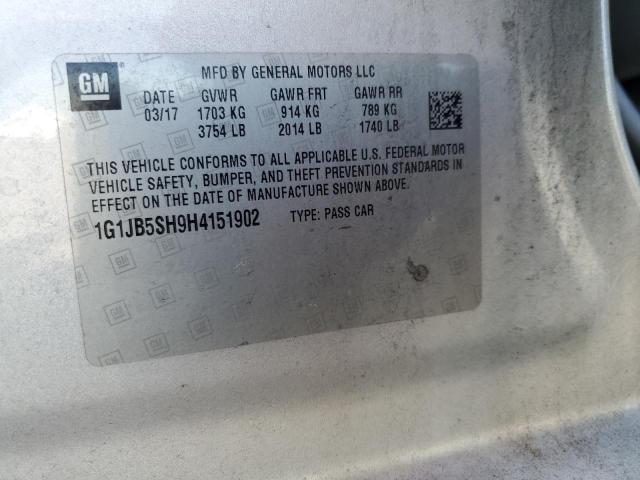 2017 CHEVROLET SONIC LS 1G1JB5SH9H4151902