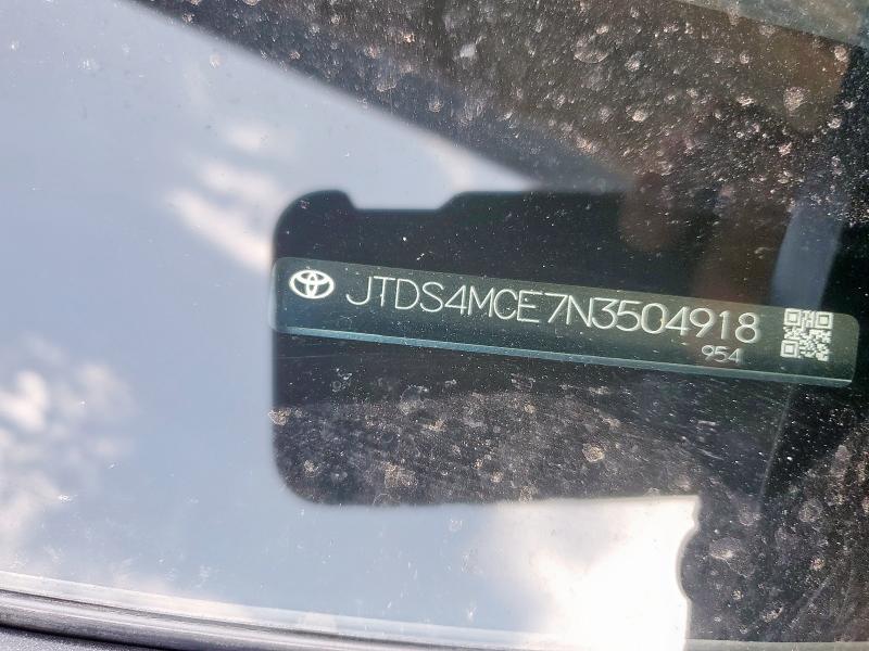 2022 TOYOTA COROLLA SE - JTDS4MCE7N3504918
