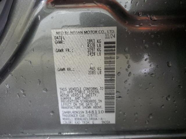 2025 NISSAN ALTIMA SV 1N4BL4DV1SN348110