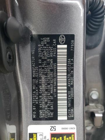 2020 TOYOTA CAMRY SE 4T1M11AK6LU944995