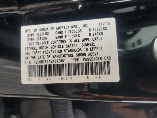 2016 ACURA TLX 19UUB2F34GA002851