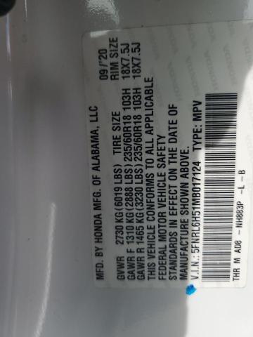 2021 HONDA ODYSSEY EX 5FNRL6H51MB017124
