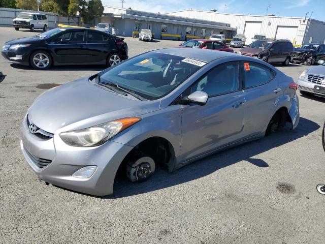 HYUNDAI ELANTRA GL 2013 silver  Gasoline KMHDH4AE8DU902322 photo #1