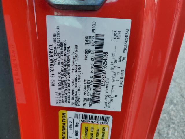 2016 FORD MUSTANG 1FA6P8AM7G5254068