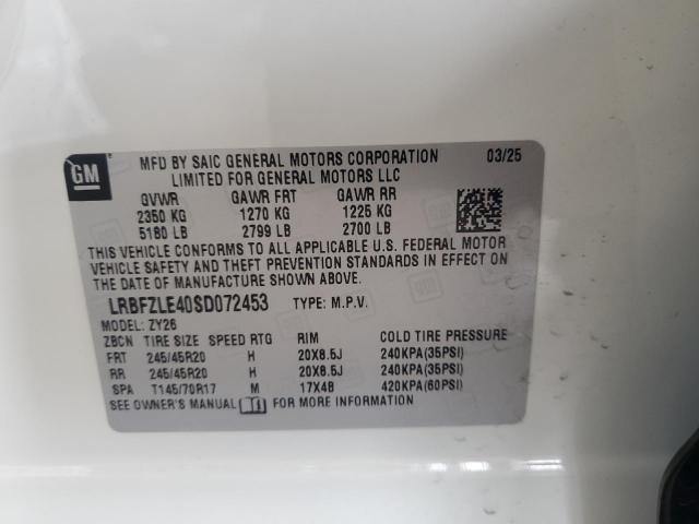 2025 BUICK ENVISION SPORT TOURING LRBFZLE40SD072453