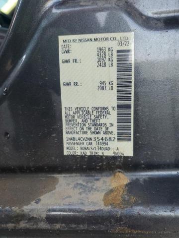 2022 NISSAN ALTIMA SR 1N4BL4CV2NN354682