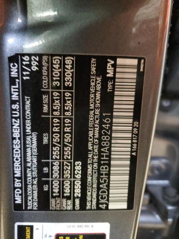 2017 MERCEDES-BENZ GLE 350 4M 4JGDA5HB1HA882461
