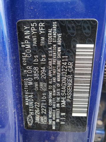 2022 HYUNDAI ELANTRA SE KMHLS4AGXNU322411