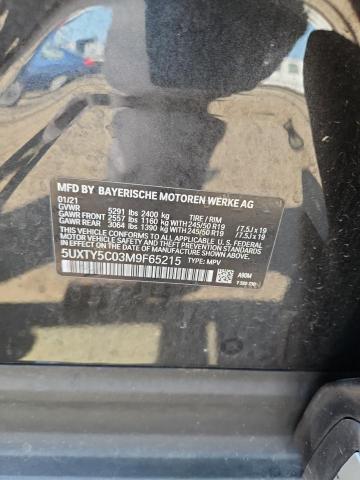 2021 BMW X3 XDRIVE30I 5UXTY5C03M9F65215