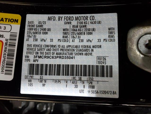 2023 FORD BRONCO SPO 3FMCR9C63PRD35041