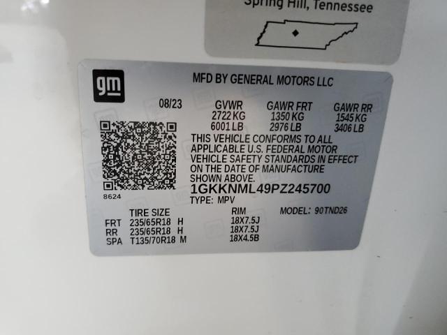 2023 GMC ACADIA SLT 1GKKNML49PZ245700