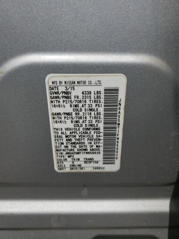 2015 NISSAN ROGUE SELE JN8AS5MT1FW659828