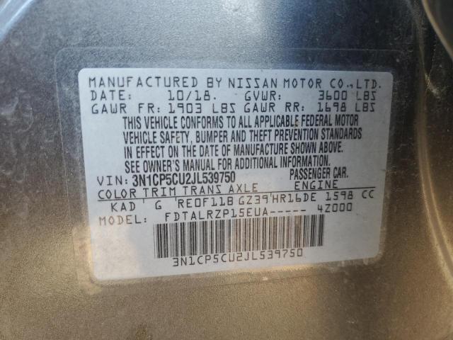 2018 NISSAN KICKS S 3N1CP5CU2JL539750