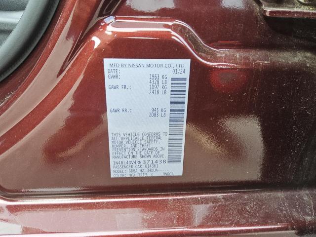 2024 NISSAN ALTIMA SV - 1N4BL4DV4RN371438