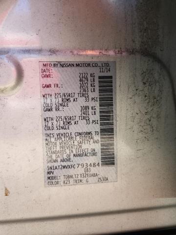 2015 NISSAN ROGUE S 5N1AT2MVXFC793484