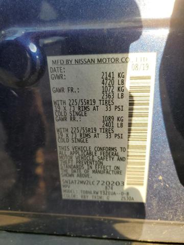 2020 NISSAN ROGUE S 5N1AT2MV2LC720203