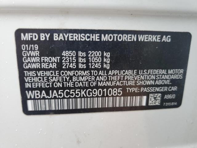 2019 BMW 530 I WBAJA5C55KG901085