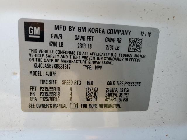 2019 BUICK ENCORE PRE KL4CJASB7KB831317