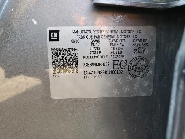 2019 BUICK LACROSSE P 1G4ZT5SS9KU100132