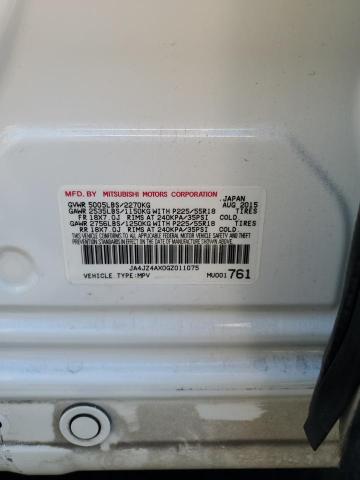 2016 MITSUBISHI OUTLANDER JA4JZ4AX0GZ011075