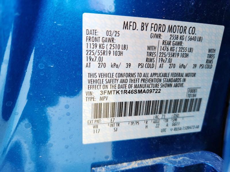 2025 FORD MUSTANG MA 3FMTK1R46SMA09722