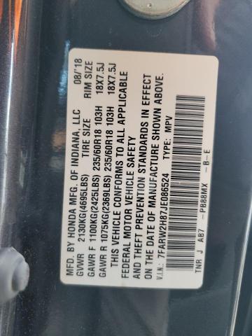 2018 HONDA CR-V EXL 7FARW2H87JE086524