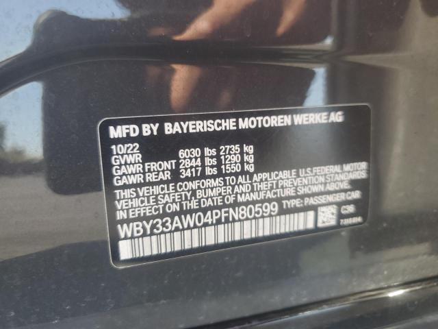 2023 BMW I4 M50 WBY33AW04PFN80599