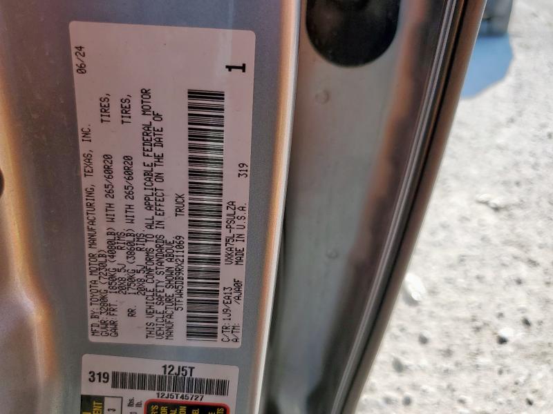 2024 TOYOTA TUNDRA CREWMAX LIMITED 5TFWA5DB9RX211069