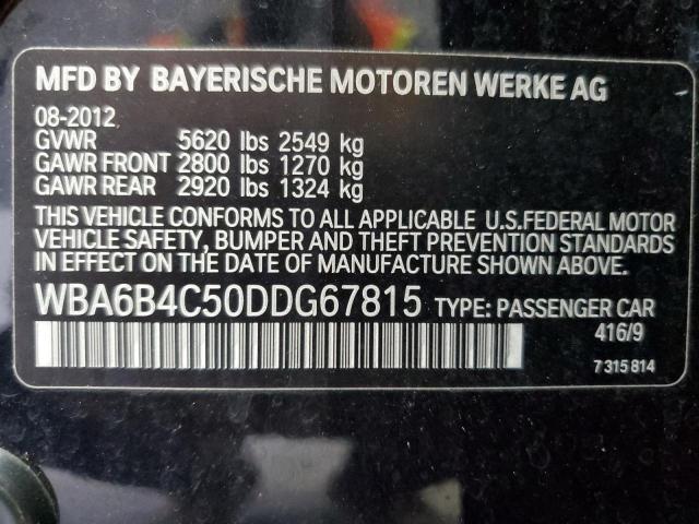 2013 BMW 650 XI - WBA6B4C50DDG67815