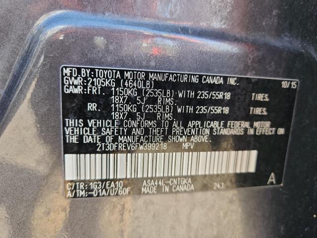2015 TOYOTA RAV4 LIMIT 2T3DFREV6FW399218