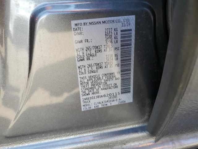 2025 NISSAN FRONTIER S 1N6ED1EJ8SN620115