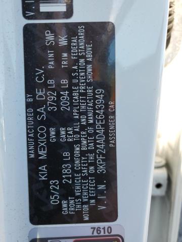 2023 KIA FORTE LX 3KPF24AD4PE643949