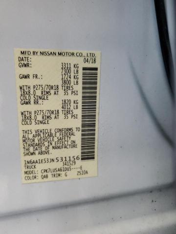 2018 NISSAN TITAN SV 1N6AA1E53JN531156