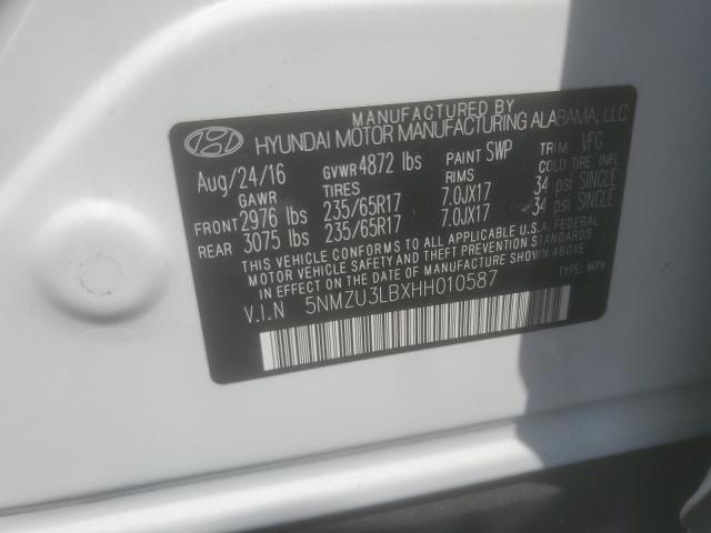 2017 HYUNDAI SANTA FE SPORT 5NMZU3LBXHH010587